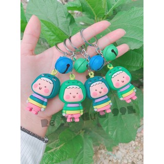 Móc khoá chuông búp bê khủng long có chuông