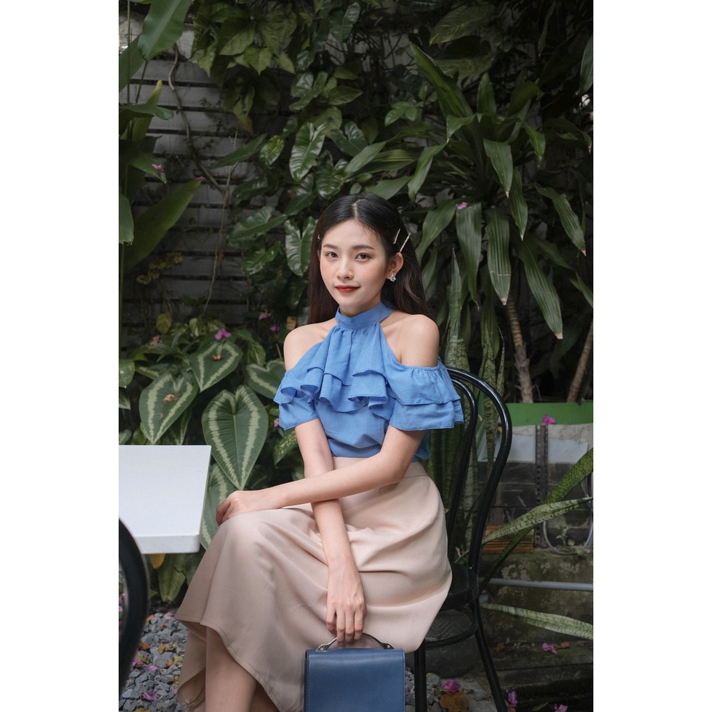 YU CHERRY | Áo Halter Layered Mimi Top YA398