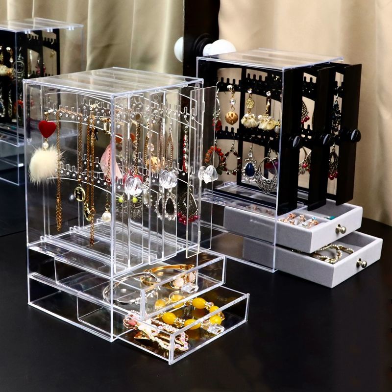 Giá Treo Trưng Bày Khuyên Tai/Dây Chuyền/Dây Chuyền Bằng Acrylic Trong Suốt Sức Chứa Lớn