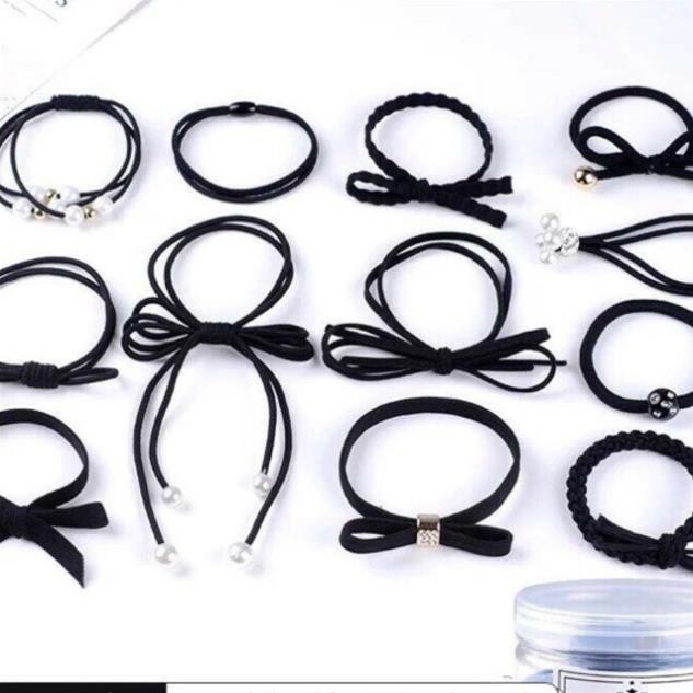 Hộp dây buộc tóc 12 chi tiết siêu xinh