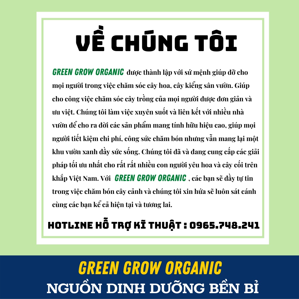 Phân bón đạm cá humic GREEN GROW ORGANIC phân cá hữu cơ kích rễ cho hoa hồng rau sạch can 5 lít MS134