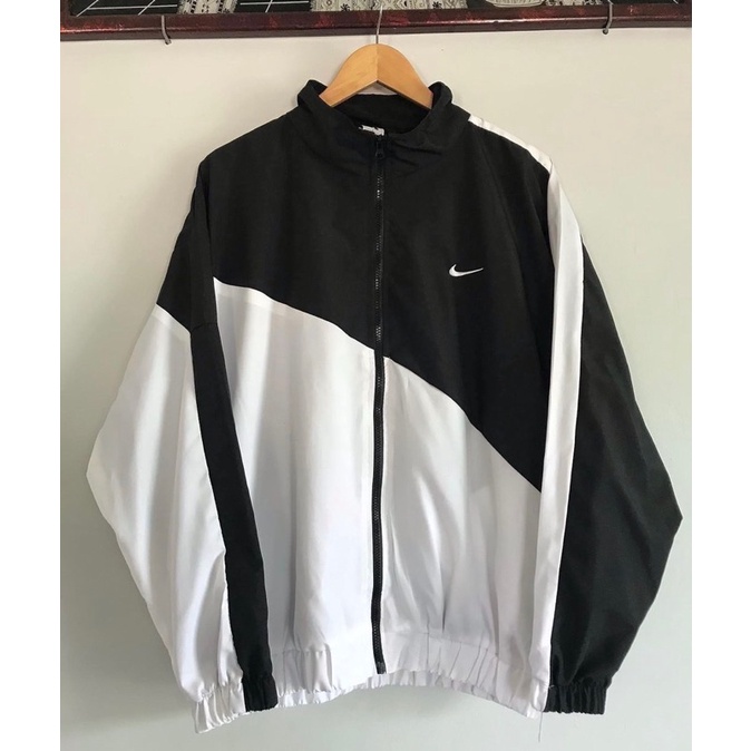 Áo Khoác Jacket Nike Swoosh Vintage 2 Nam Nữ Vải Dù 2 Lớp Cao Cấp LBsar