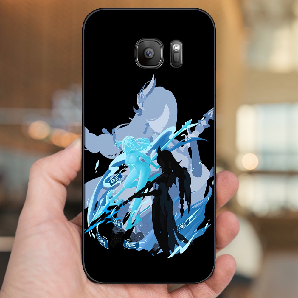Ốp lưng Samsung S6, S6 Edge, S6 Edge Plus, S7, S7 Edge viền đen in hình Shenhe Genshin Impact