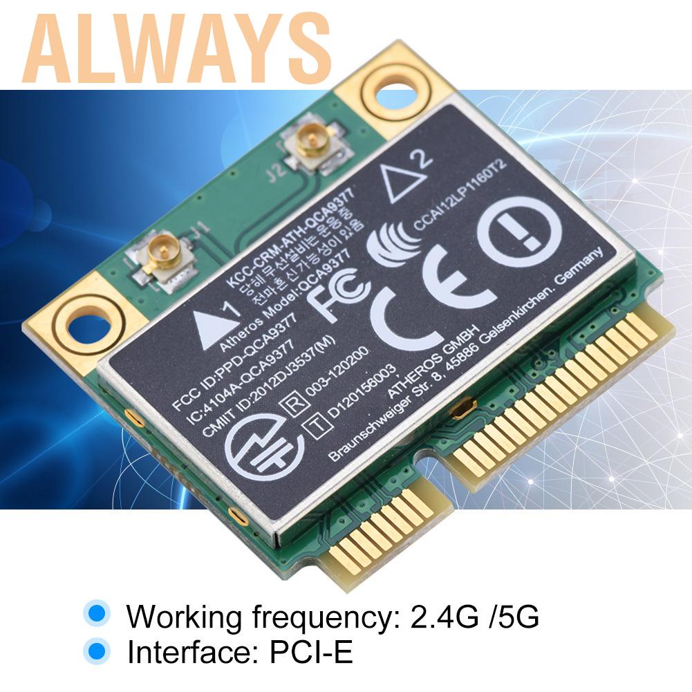 [READY STOCK] Card mạng không dây 2.4G / 5GHz 433Mbps Mini PCI-E