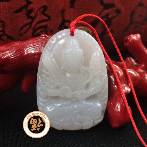 ♥️Freeship 99k TQ_Mặt Dây Chuyền Phật Bản Mệnh Hư Không Tạng Bồ Tát Mã Não