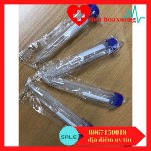 25 Ống Ly Tâm 15ml_ Ống Falcon 15ml Nắp Vặn, Đáy Nhọn Tiệt Trùng Từng Cái
