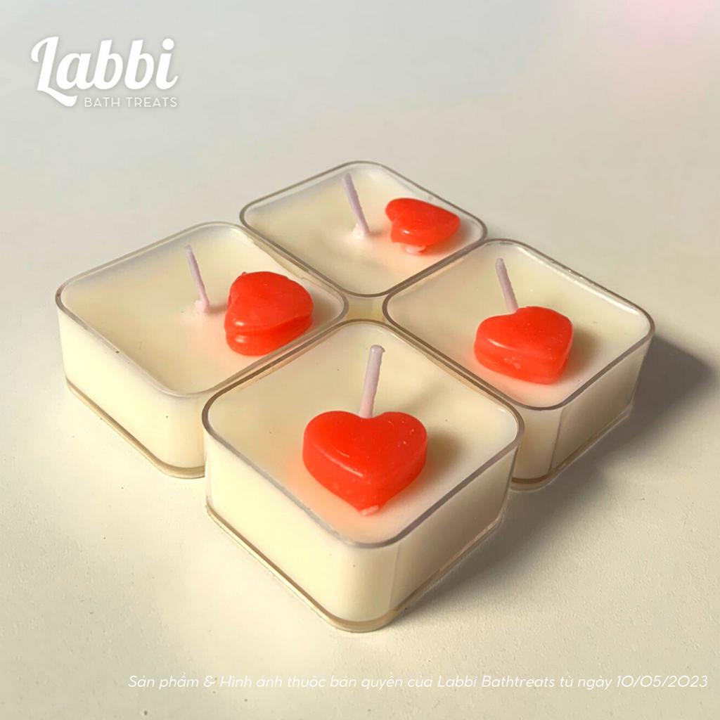 MILKY HEART CANDLE [Labbi] Nến trang trí / Candle / Nến vuông