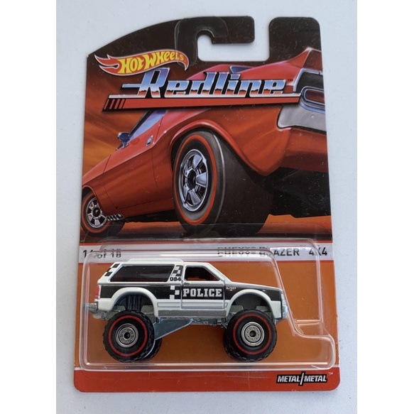 Xe Hot Wheels Chevy Blazer 4X4 Redline Police