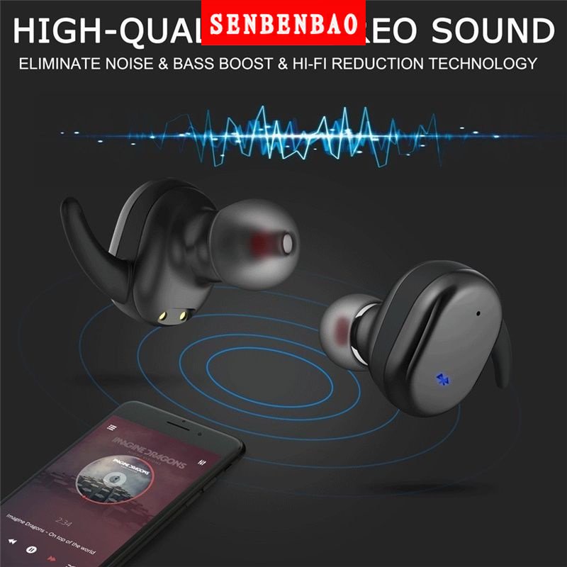 Tai Nghe Y30 / Y50 TWS Bluetooth Không Dây Có Mic Và Phụ Kiện