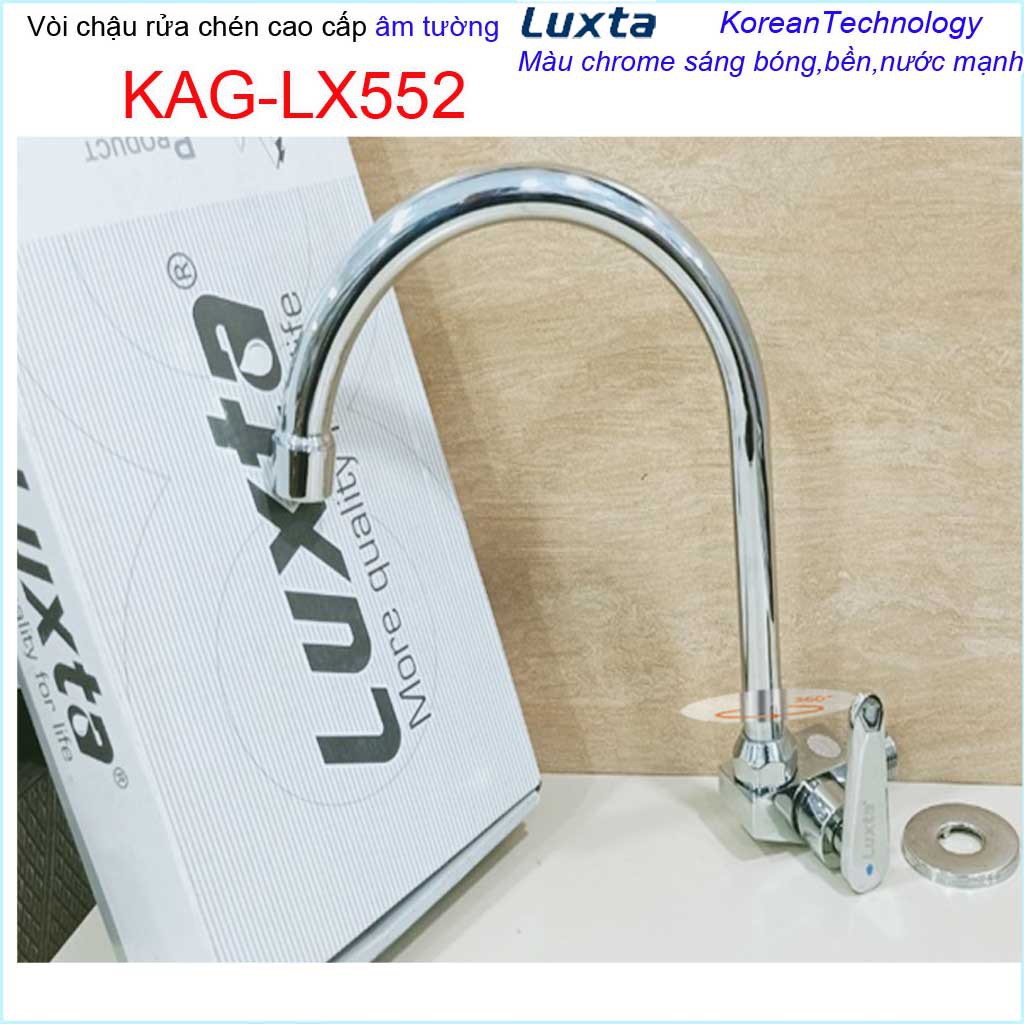 Vòi lạnh rửa chén bát Luxta, vòi chậu chén Luxta gắn tường KAG-LX552