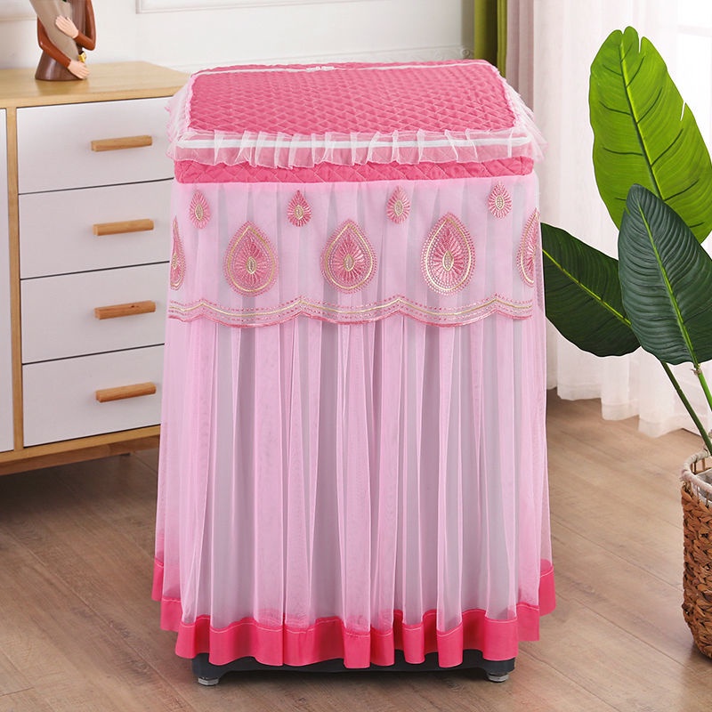 Vỏ Bọc Máy Giặt Chống Nắng / Bụi Bẩn Phối Ren Xinh Xắn