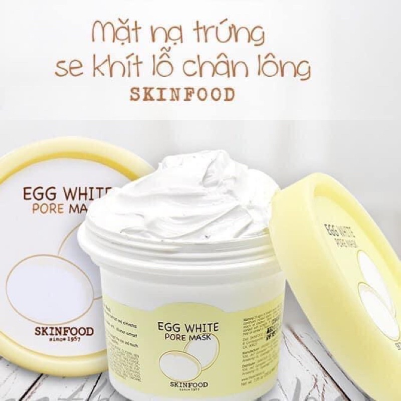 Mặt nạ đường đen &amp; Mặt nạ trứng Skinfood Mask