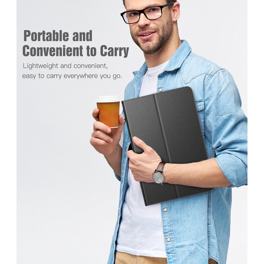 Ốp Lưng Chất Liệu Da PU Cho Samsung Galaxy Tab S8 Plus 12.4 inch 2022/S7 FE 12.4&quot; 2021 (SM-T730/T736)