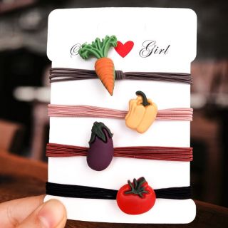 Dây cột tóc buộc tóc rau củ quả