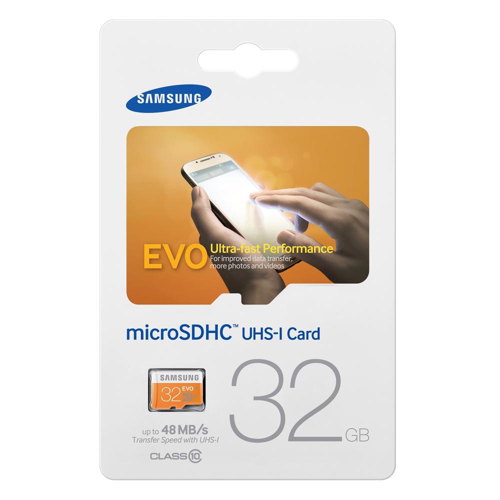 Thẻ nhớ MicroSDHC Samsung Evo 48Mb/s class 10 32GB (Cam)