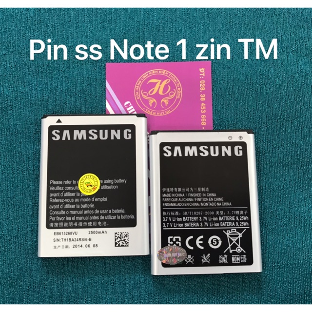 Pin samsung Note 1 - Note 2 - Note 3 zin