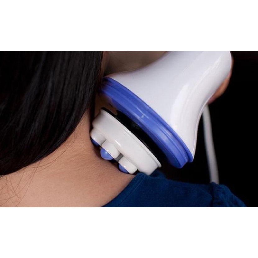 Máy Massage Cầm Tay Relax &amp; Spin Tone 5 Đầu Đánh Tan Mỡ Bụng Tăng Cường Tuần Hoàn Máu Giảm Các Cơn Đau Nhức Nhanh Chóng