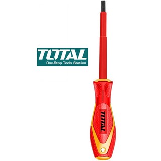 Total Tuốc nơ vít tô vít dẹp cách điện 100mm SL4.0x100mm 1000V THTIS4100