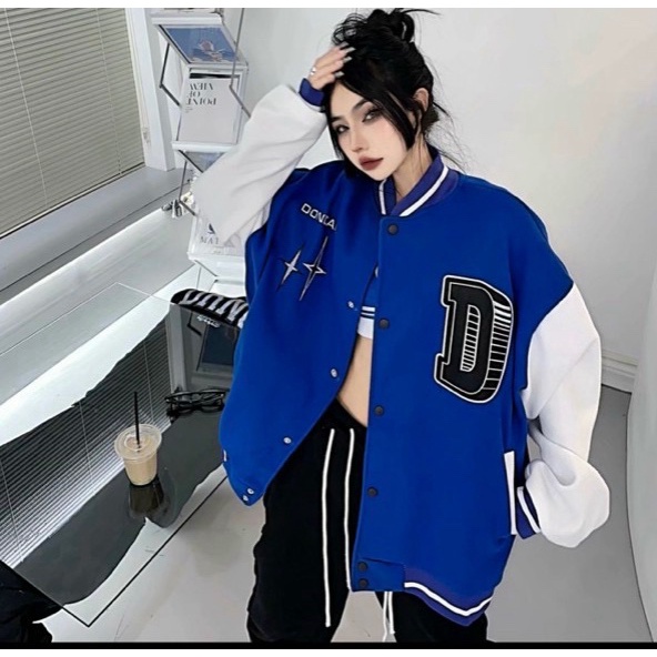 [HCM] ÁO KHOÁC NỈ BOMBER NAM NỮ FORM RỘNG HÀN QUỐC SIÊU ĐẸP THỜI TRANG HÀN QUỐC KME FASHION