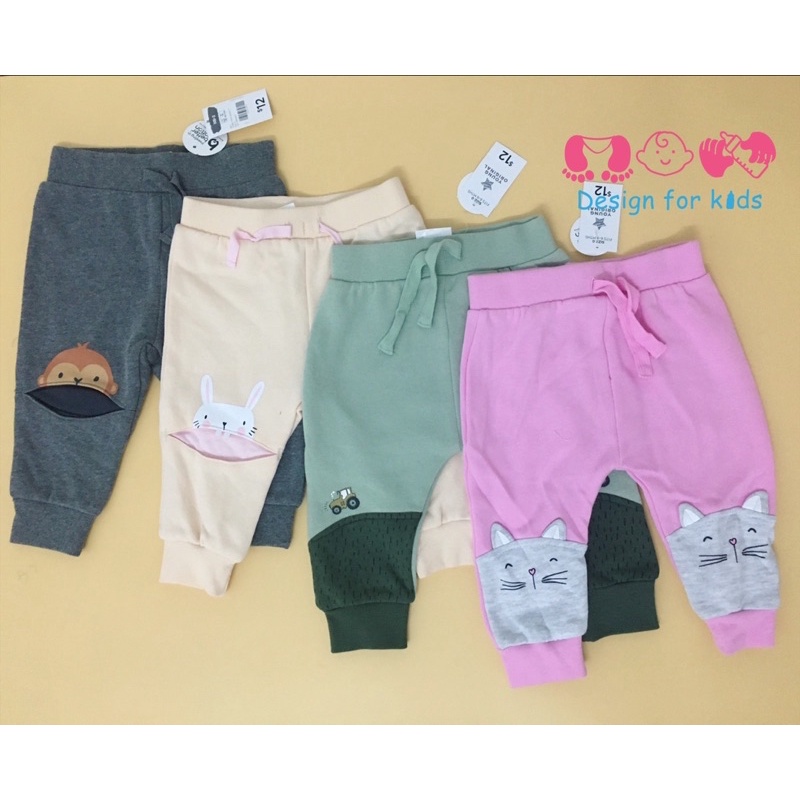 Quần nỉ quần dài xuất dư Young Original siêu đáng yêu cho bé