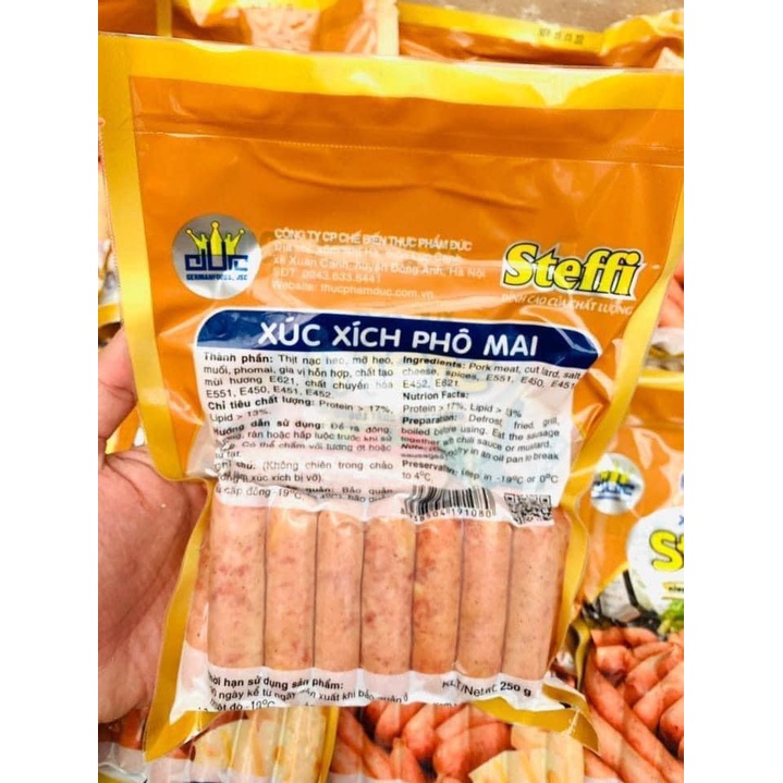 Xúc xích pho mai Đức  siêu ngon NOWHIP 1H