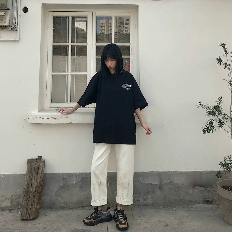 Áo Thun Tay Lỡ 100% Cotton Nam Nữ Unisex Form Rộng Ulzzang