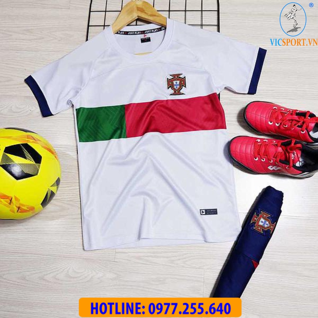 Áo Bóng Đá Trẻ Em, Quần Áo Đá Banh Đội Tuyển Bồ Đào Nha mùa 2022-2023 Thun Lạnh Cho Bé - Vicsport