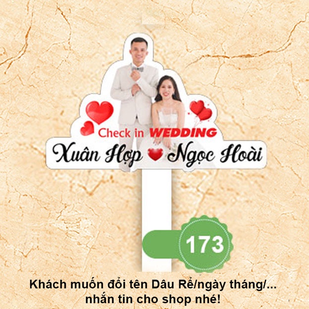 Bảng hashtag chụp ảnh đám cưới theo yêu cầu, Bảng cầm tay chụp ảnh đám cưới, sinh nhật theo yêu cầu