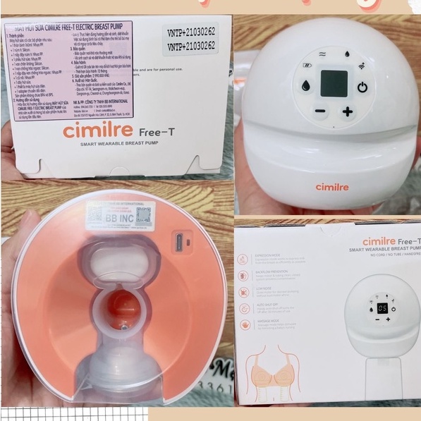 Máy hút sữa rảnh tay Cimilre Free -T chính hãng- Bảo hành 1 năm