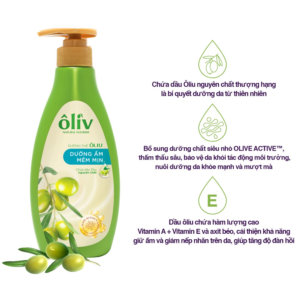 Sữa Dưỡng Thể Ôliv Mềm Mịn 200ml_HT | BigBuy360 - bigbuy360.vn