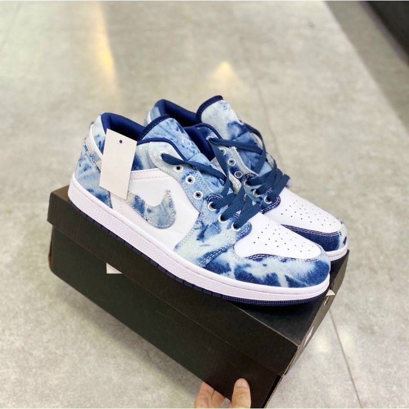 GIÀY THỂ THAO SNEAKER JD XANH BÒ LOANG CỔ THẤP BẢN CAO CẤP ẢNH THẬT SHOP TỰ CHỤP +FREESHIP