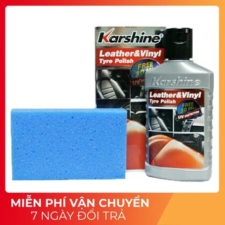 Kem bảo dưỡng, làm bóng nội thất da và gỗ karshine leather- vinyl 125ml