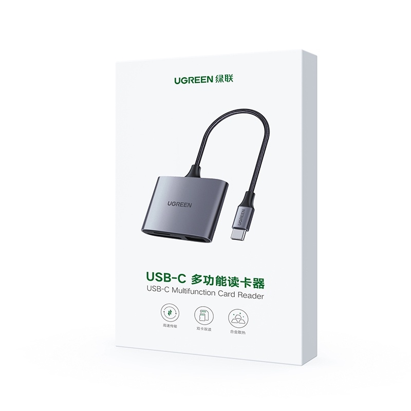 Ugreen Đầu Đọc Thẻ Nhớ USB SD Micro SD TF Cho Laptop