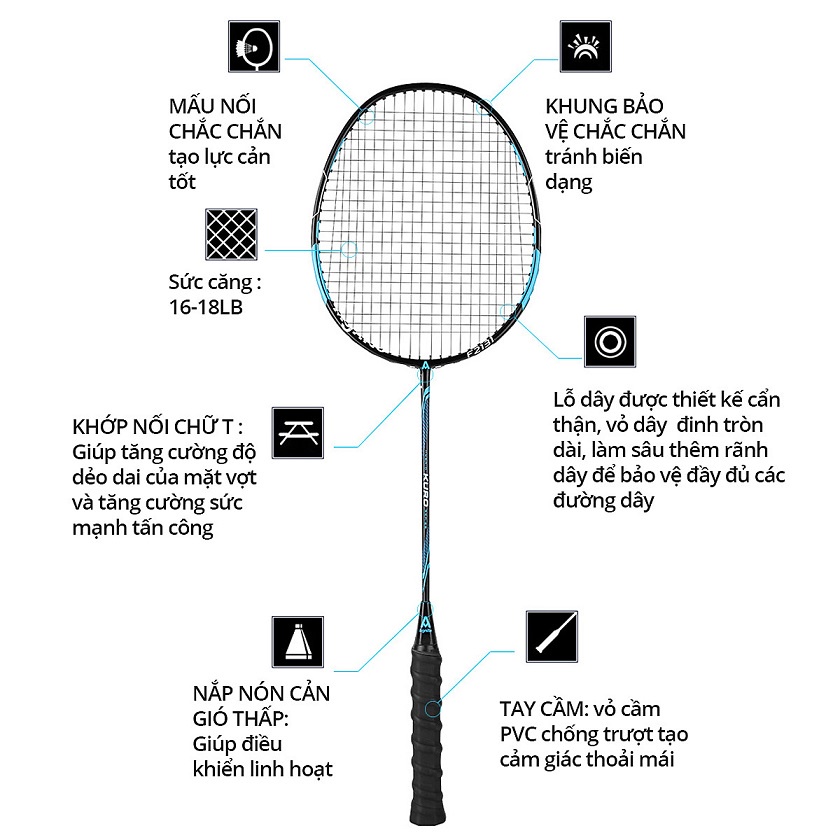 Vợt cầu lông Deli F2131