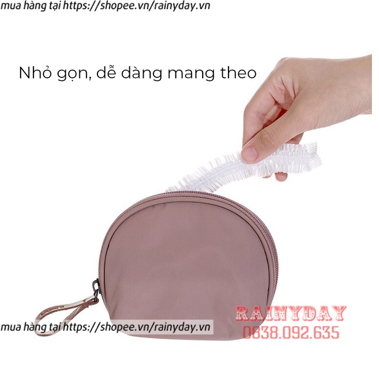 Túi 100 màng bọc thực phẩm co giãn con gấu có bo chun nilon PE nylon bảo quản thức ăn đa năng