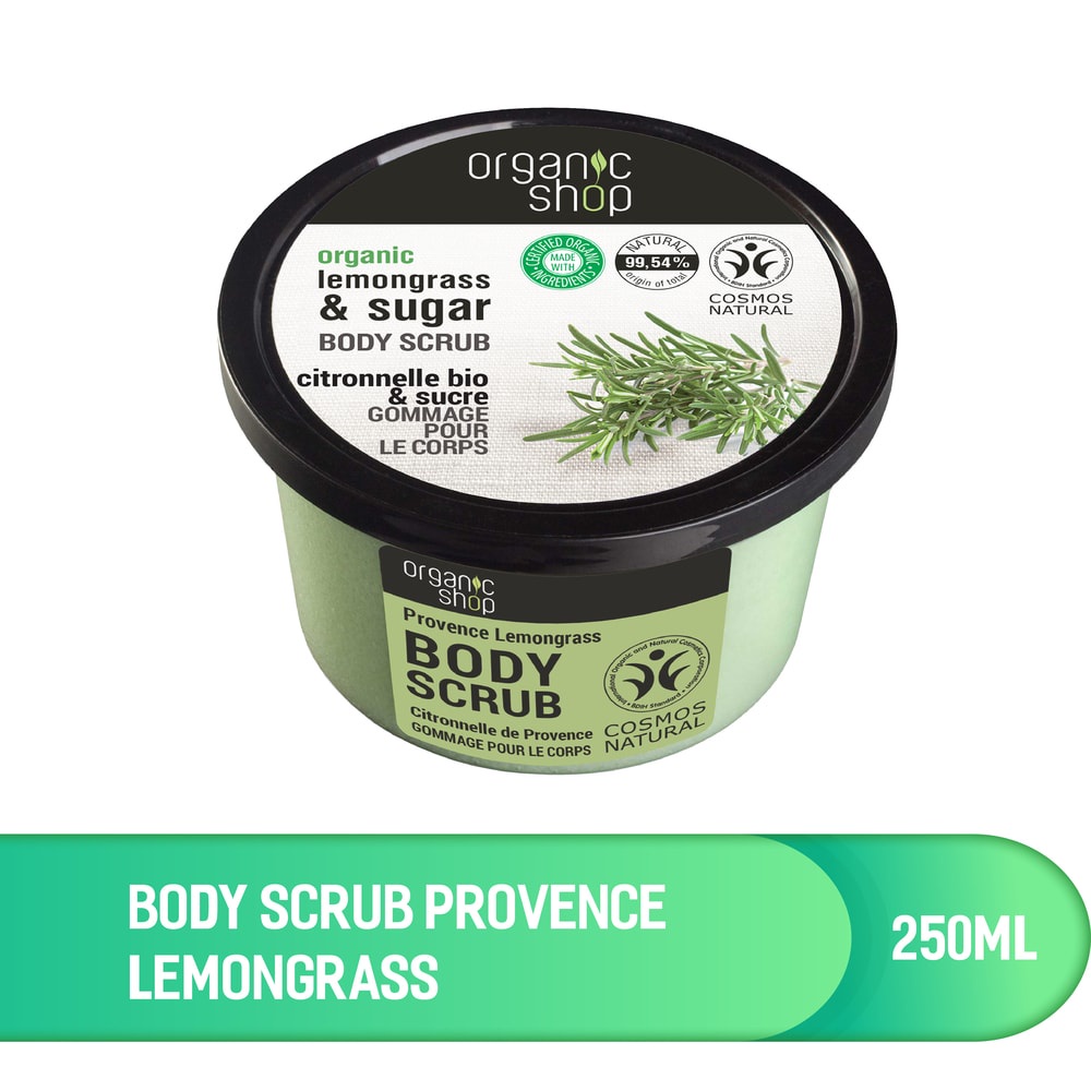 Tẩy Tế Bào Chết Body Organic Shop Provence Lemongrass 250ml