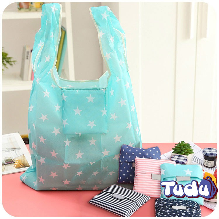 Túi Tote Vải Oxford Dùng Shopping Có Thể Tái Sử Dụng Chất Liệu Thân Thiện Môi Trường Size Nhỏ (CN502)