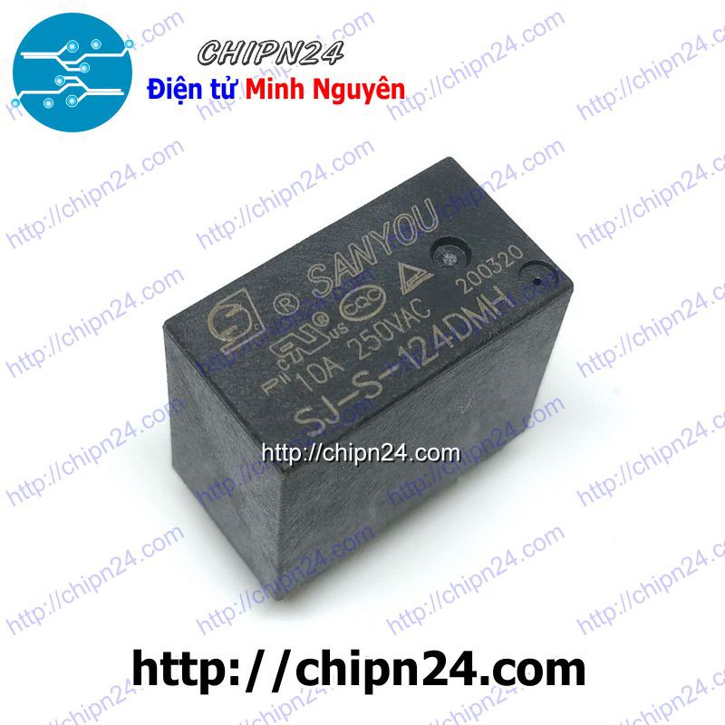 [1 CON] Relay SANYOU SJ-S-124DMH (Relay 24V 4 chân 10A 250VAC)