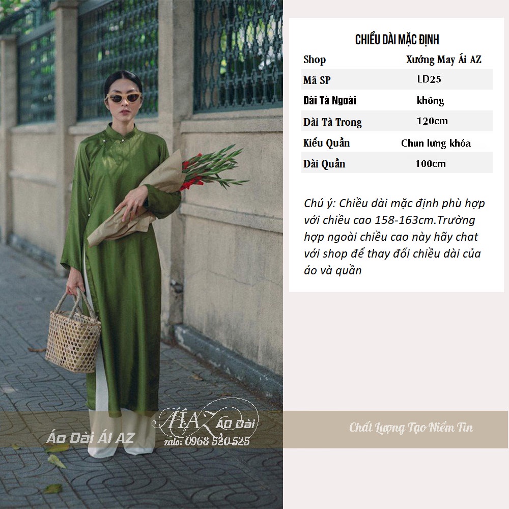 Áo Dài Cách Tân Nữ Dáng Suông Tay Dài LD25