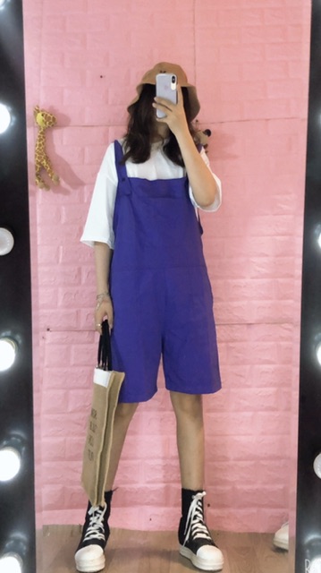 Quần yếm kaki hotren⚡️FREESHIP EXTRA⚡️cá tính, năng động