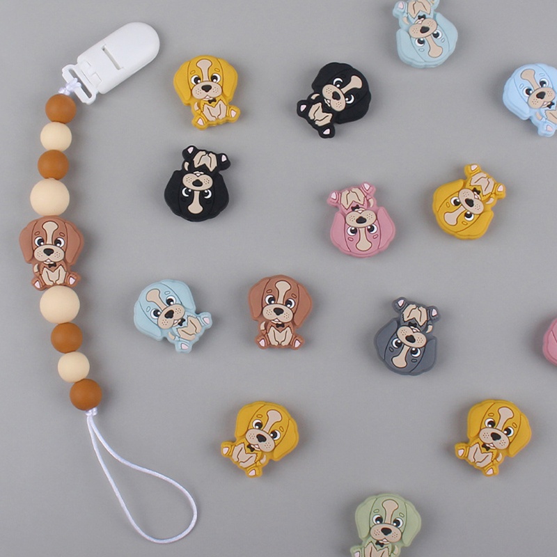 Bộ 3 Món Đồ Chơi Bằng Silicon Hình Thú Hoạt Hình Dễ Thương Trang Trí Cho Chó Gặm