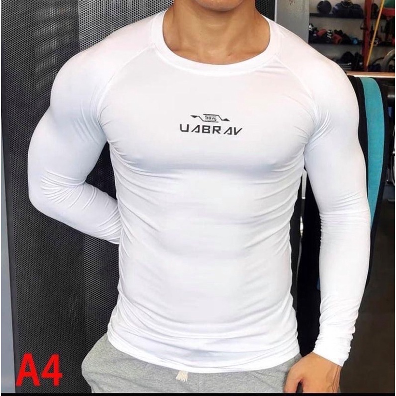 Áo Tập Gym Ôm Body Tay Dài Thun Lạnh Co Dãn 4c