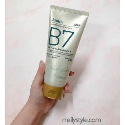 Mặt Nạ Ủ Tóc Thảo Dược Ngăn Rụng Tóc Biotin B7