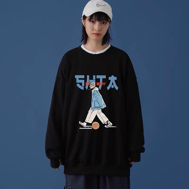 Áo Hoodie Nữ, Áo Hootdie Nam Nữ Swt Boy Bóng Rổ Chữ Hàn Form Rộng Tay Bồng 4 Màu Hót Hít | BigBuy360 - bigbuy360.vn