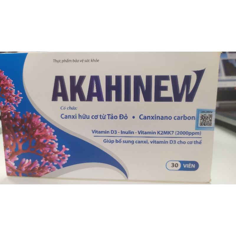 Akahinew (30 viên ) - Giúp bổ sung canxi, vitamin D3 cho cơ thể [Chính hãng ]
