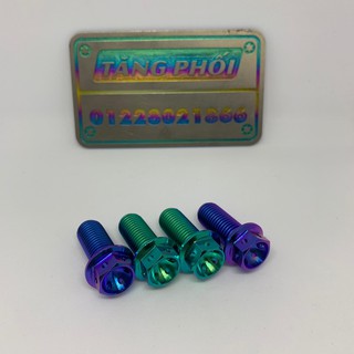 Ốc GR5 Titanium 10 ly 2,3 đầu Probolt phân gắn pass heo Yamaha như Sirius, Exciter, Jupiter