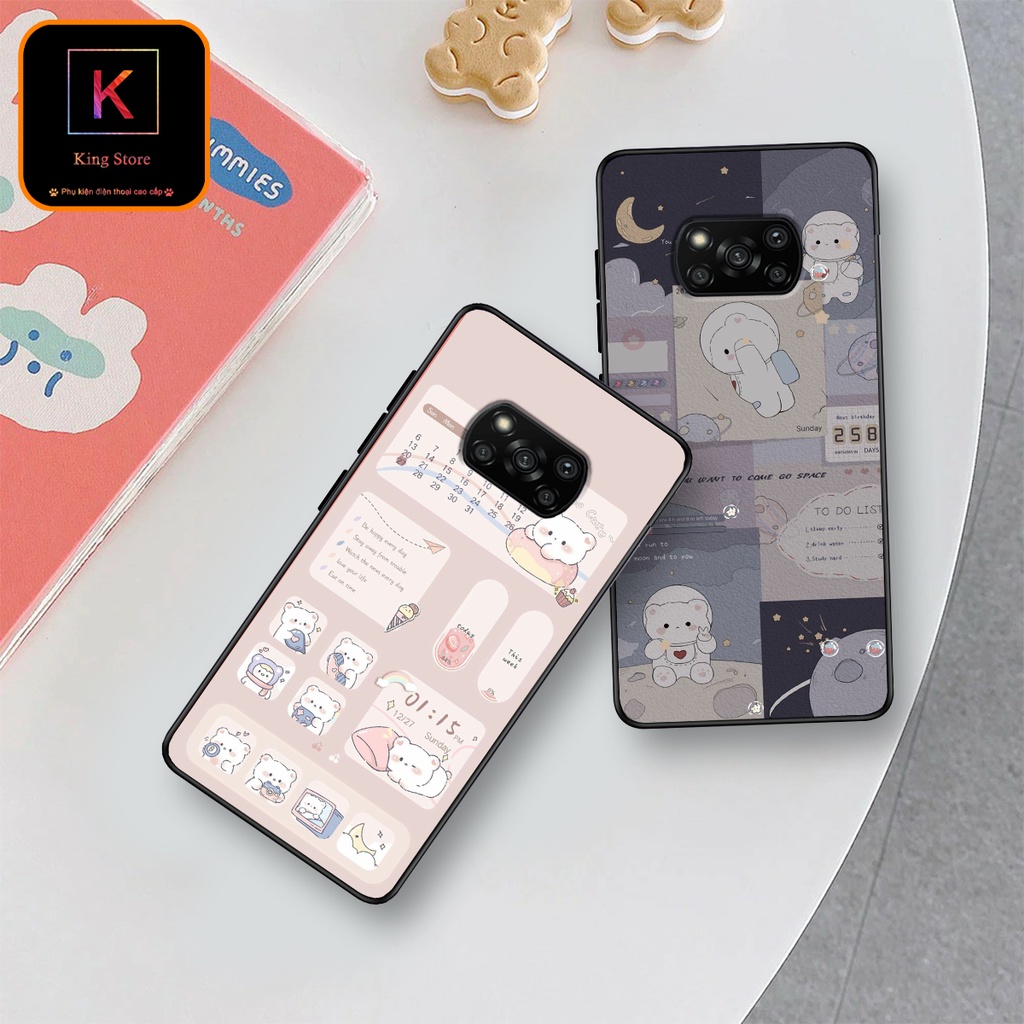 Ốp lưng Poco M3 - Poco X3 - Poco X3 Pro - Ốp in hình thỏ con dễ thương - Lưng nhám Viền  TPU cao cấp