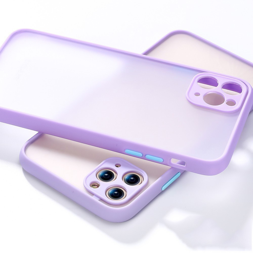 Ốp điện thoại TPU trong mềm mặt nhám kết hợp bảo vệ camera thiết kế đơn giản cho iPhone 11 Pro Max X XS Max  8 7 Plus | BigBuy360 - bigbuy360.vn