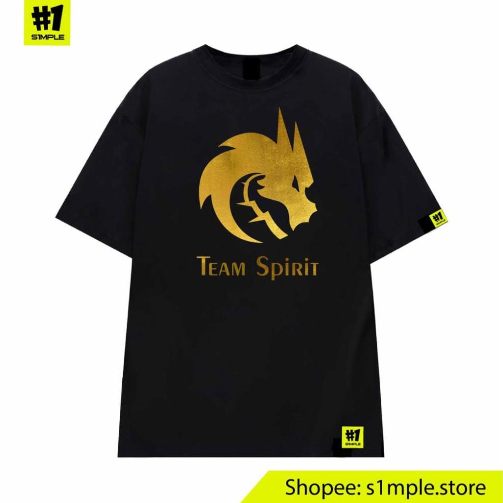 Áo Team Spirit TI10 Dota 2 họa tiết vàng gold cotton 100% dáng oversize