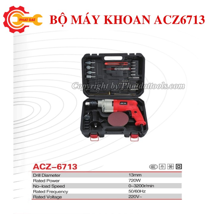 Máy khoan ACZ-6713 27 Chi Tiết